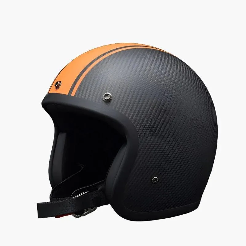 3/4 OPEN FACE 3K CARBON FIBER HELMET HALE