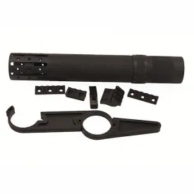 AR15 Rifle Long Free Float Forend w-Accessory OM - Black