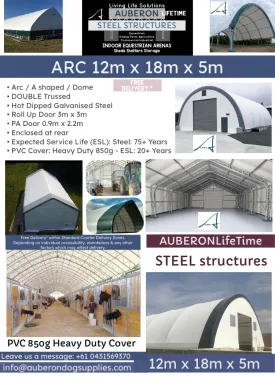 Auberon LifeTime Steel Structures Sheds Shelters Storage new to Australia!