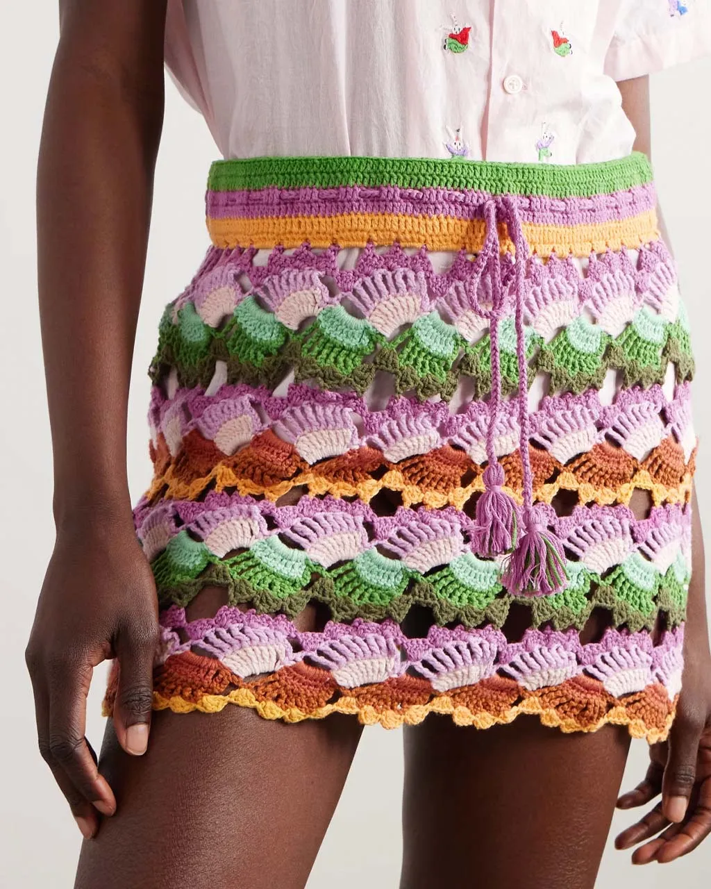 Bananas Crochet Stitch Skirt