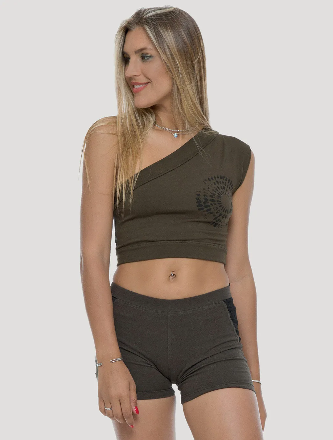 Bindi One-shoulder Crop Top