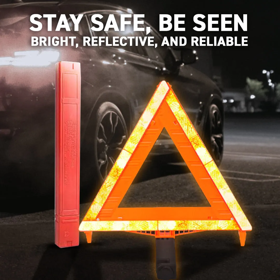 Deluxe Auto Emergency Warning Safety Triangle - 1pc