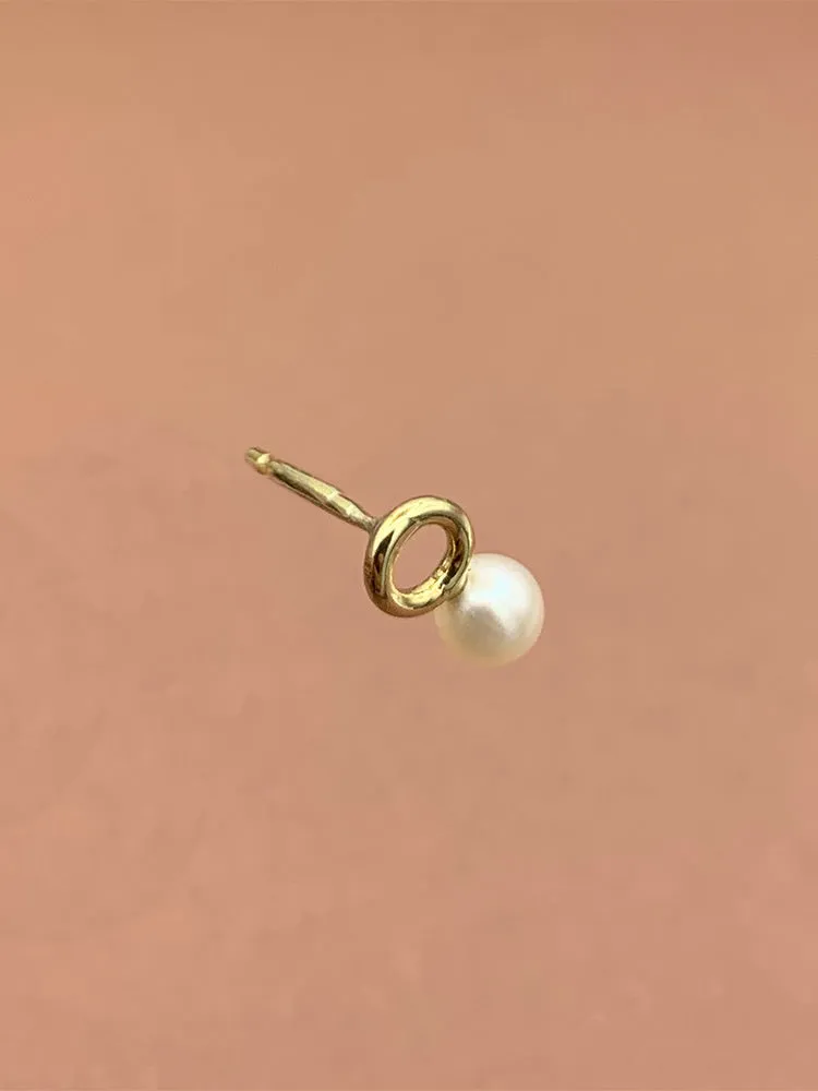 Gust of Gold Pearl 14kt Solid Gold / M