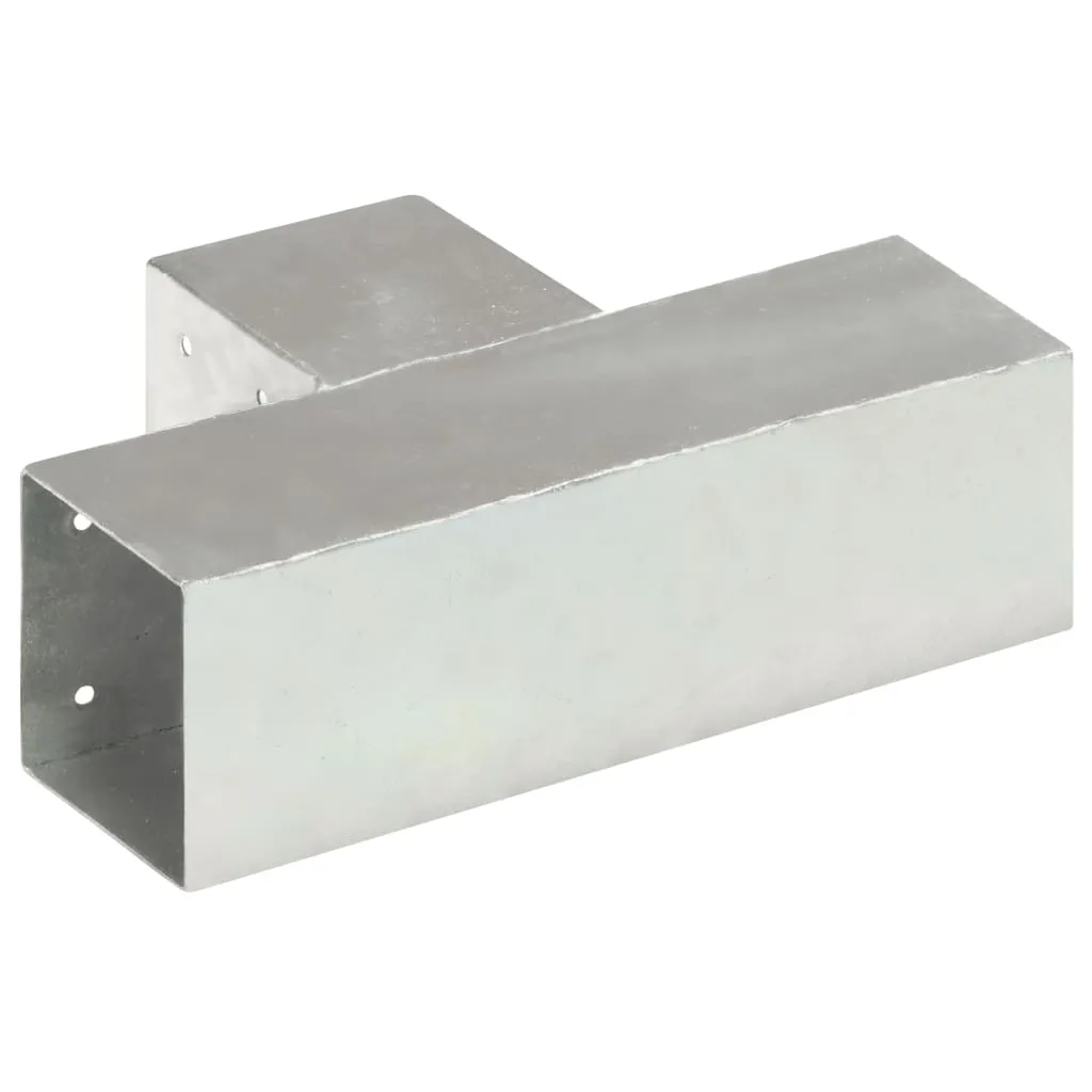 Post Connector T Shape Galvanised Metal 91x91 mm