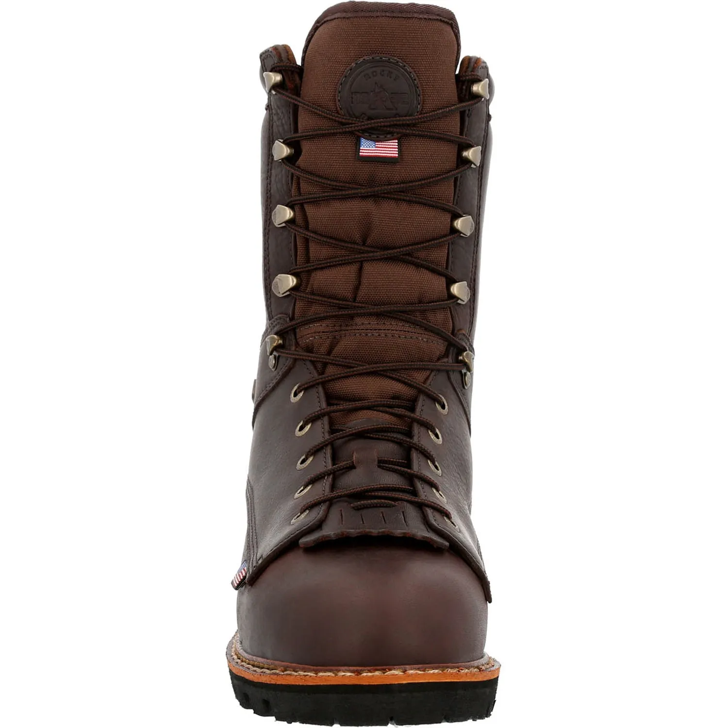 Rocky Mens Brown Leather Elk Stalker WP Hunting Boots