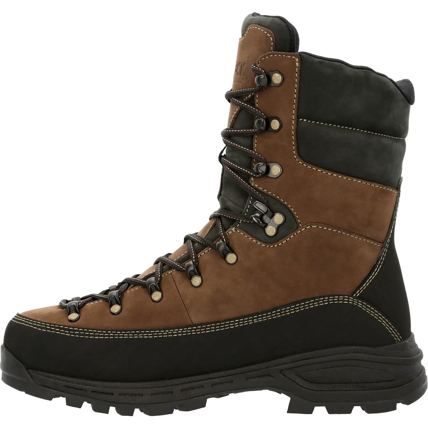 Rocky Mens Brown/Black Leather 400G MTN Stalker Pro Hunting Boots