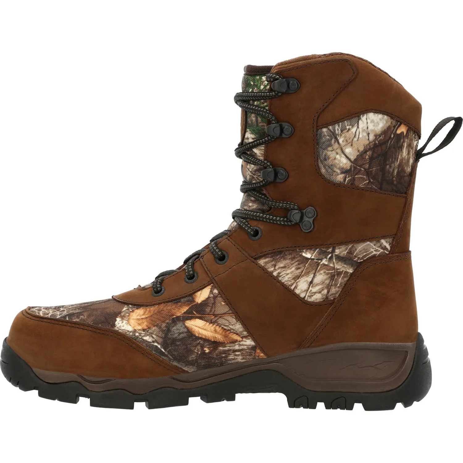 Rocky Mens Realtree Edge Leather 800G Red Mountain Hunting Boots