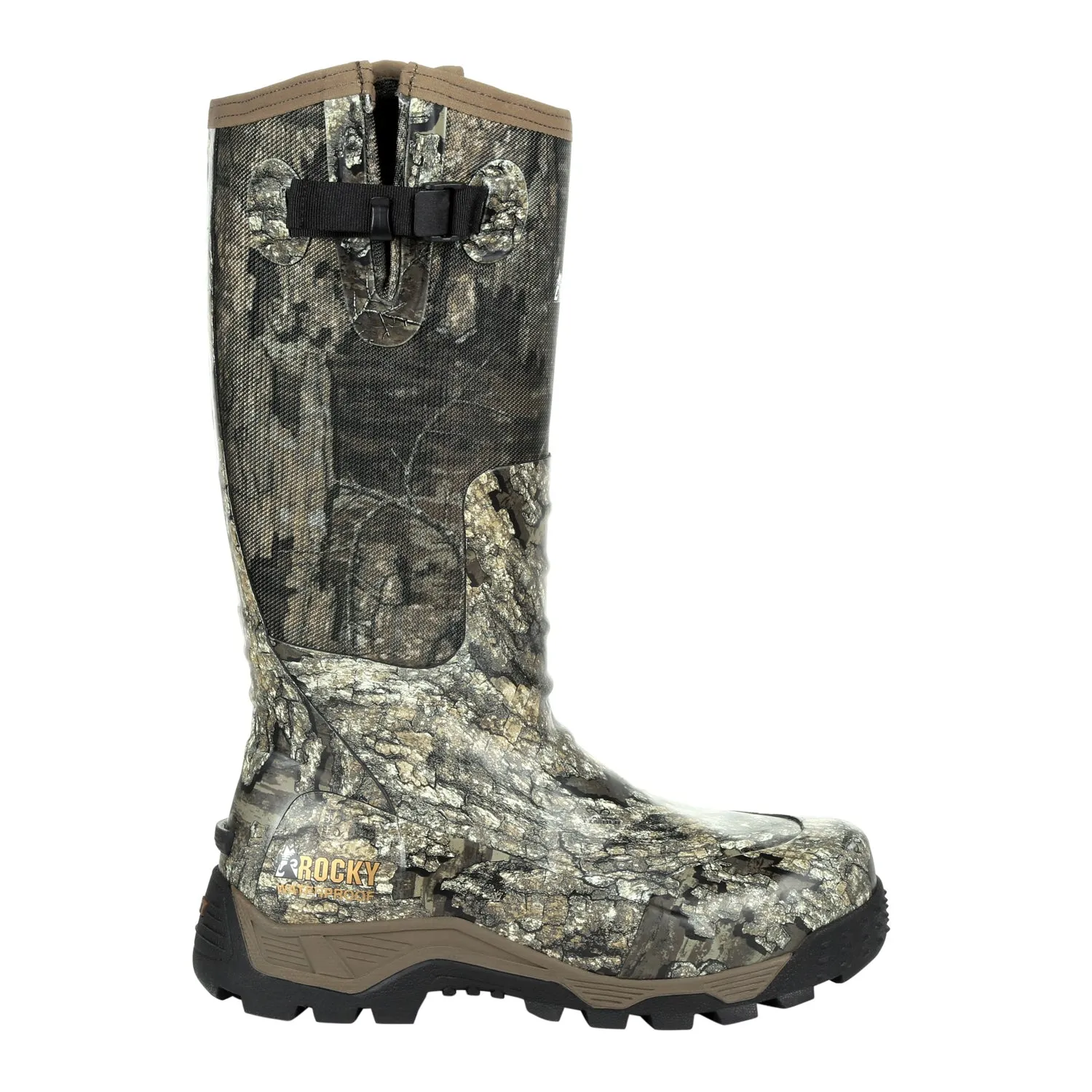 Rocky Mens Realtree Timber Rubber Sport Pro Snake Boots