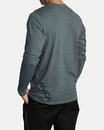 RVCA Sport Vent Long Sleeve Tee - Charcoal Heather