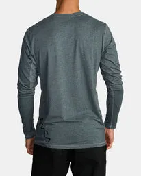 RVCA Sport Vent Long Sleeve Tee - Charcoal Heather