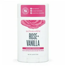 Schmidts Deodorant Stick Rose   Vanilla