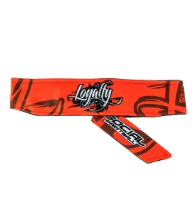 Social Paintball Grit Deluxe Long Tie Headband - Loyalty Red