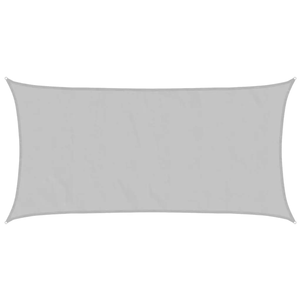 Sun Shade Sail Light Grey 4x2 m 100% Polyester Oxford