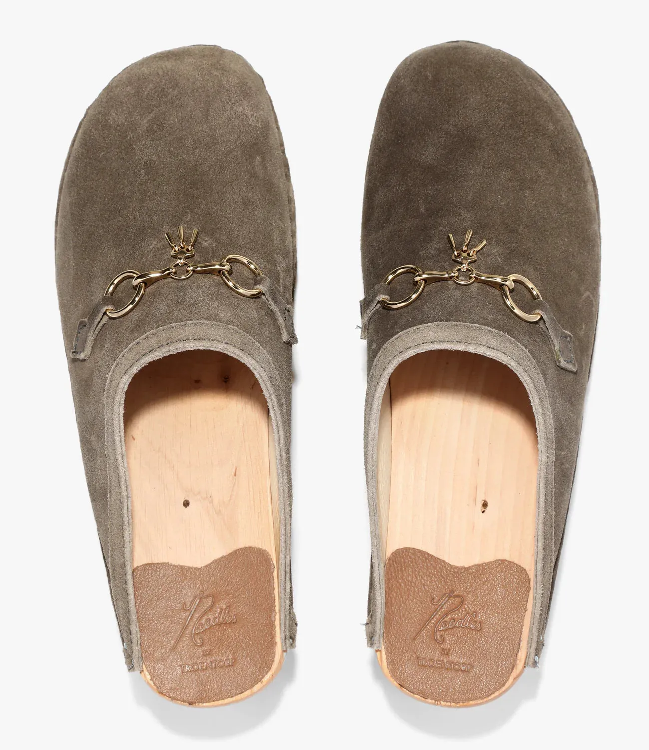 Tassel Bit 'Monet' Clog – Taupe Rough Out