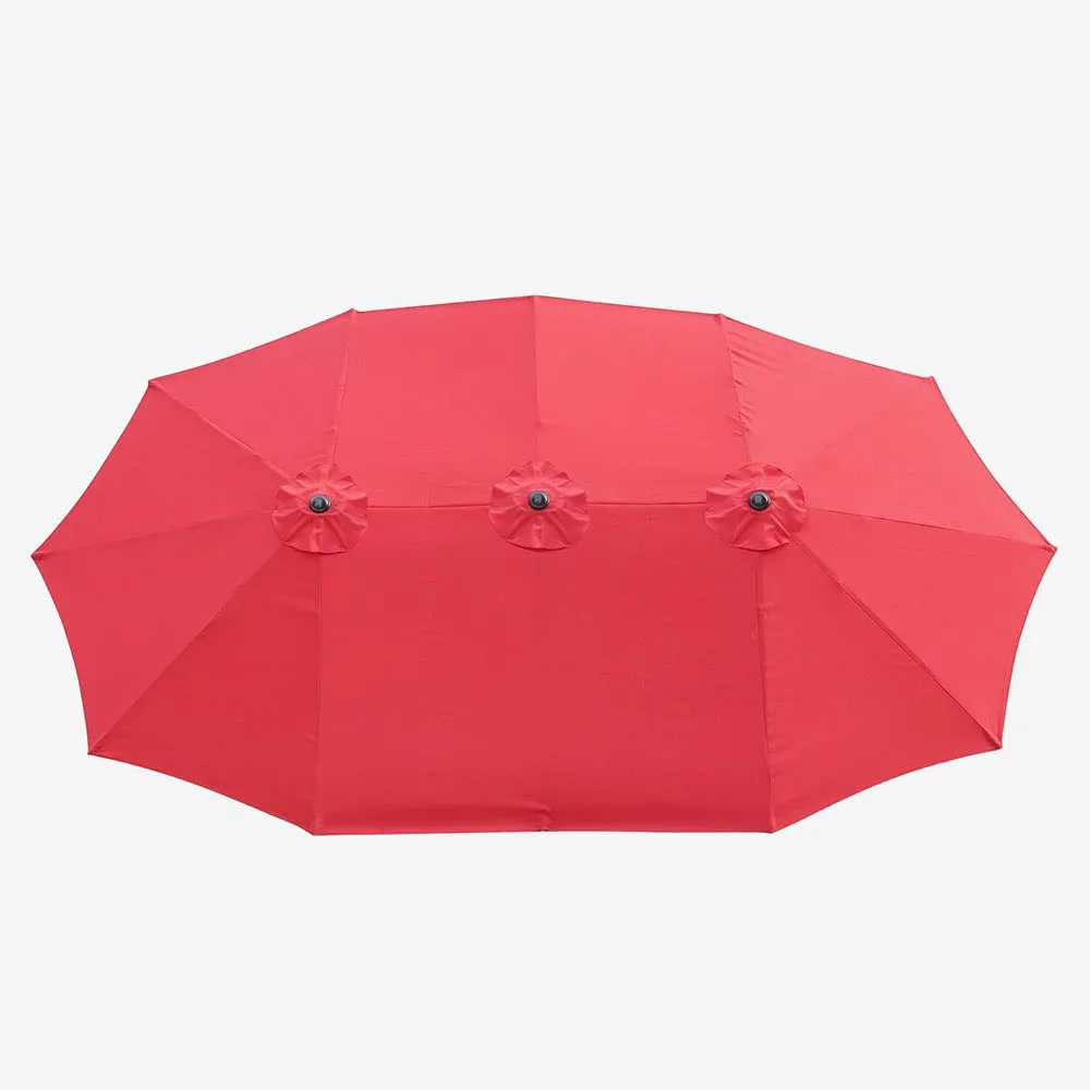 TheLAShop 15'x9' Rectangular Patio Umbrella Color Options