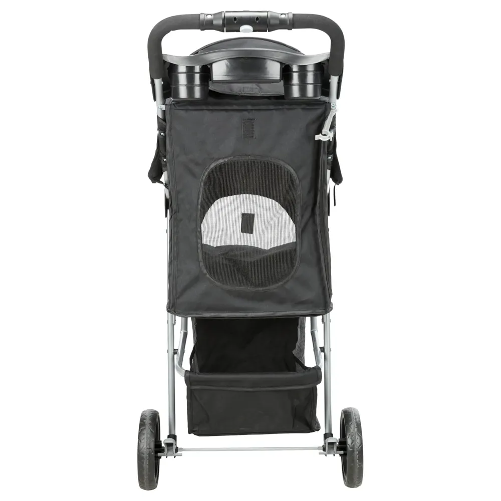 Trixie Nylon Buggy Stroller for Dogs and Cats (Black)