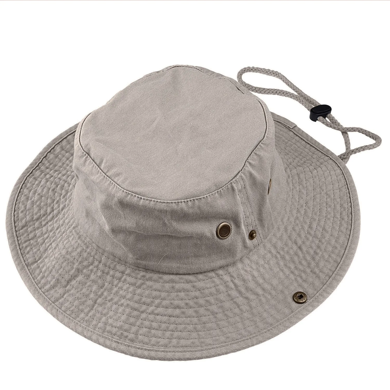 Wide Brim Boonie Hat - Grey